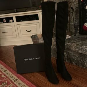 Kendall & Kylie Suede thigh high boots